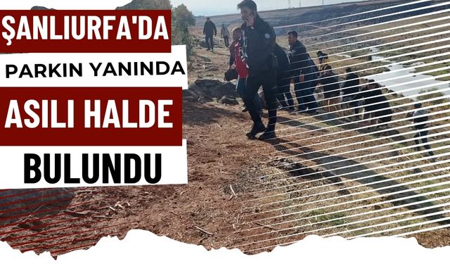 Şanlıurfa'da Parkın Yanında Asılı Halde Bulundu