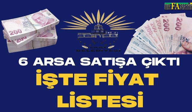 Siverek Belediyesi, 6 Arsayı İhale ile Satışa Çıkardı