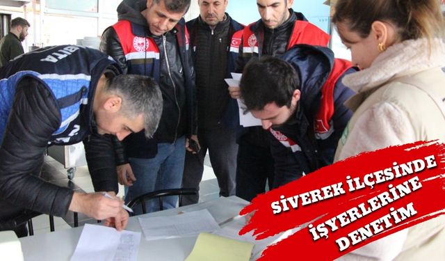 Siverek İlçesinde İşyerlerine Denetim