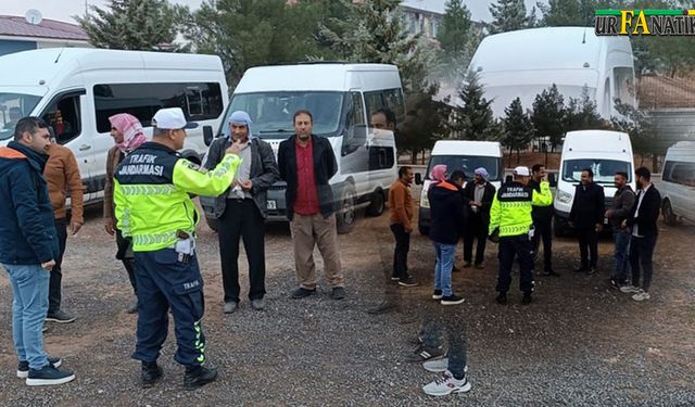 Viranşehir’de Jandarma Trafikten Servis Denetimi