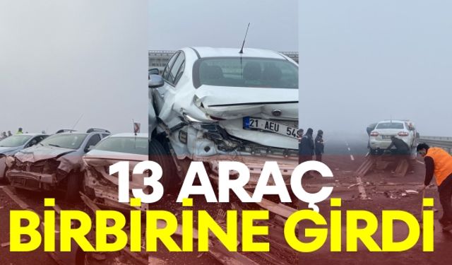 13 Araç Birbirine Girdi: Çok Sayıda Yaralı