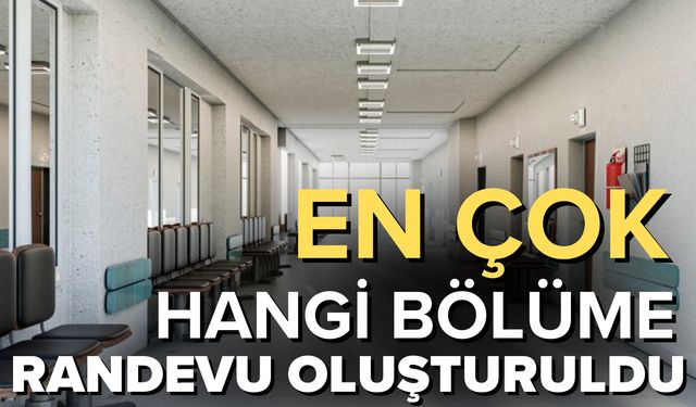 2024 Yılında Hastanelerde En Çok Randevu Alınan Bölümler