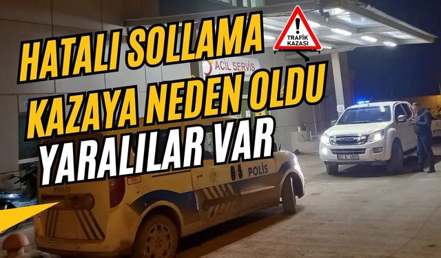 Birecik’te Hatalı Sollama Kazaya Neden Oldu: 1’i ağır 4 Yaralı