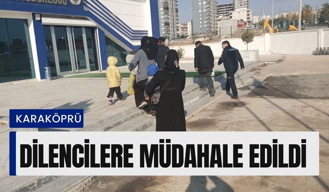 Karaköprü'de Cami Önünde Dilenenler İçin Harekete Geçildi