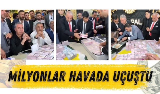 Düğünde Milyonlar Havada Uçuştu