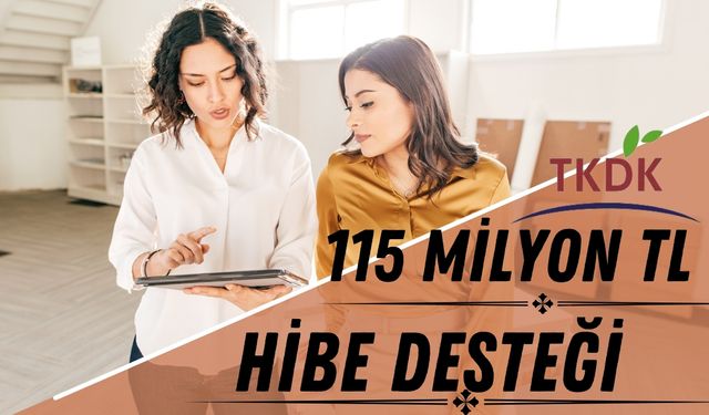 115 Milyon TL Hibe Desteği