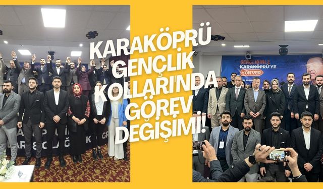 AK Parti Karaköprü Gençlik Kolları'nda Bayrak Değişimi