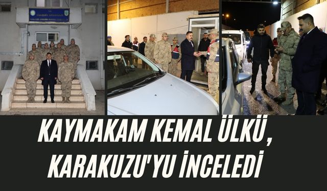 Kaymakam Ülkü, Karakuzu Jandarma Karakolunu Ziyaret Etti