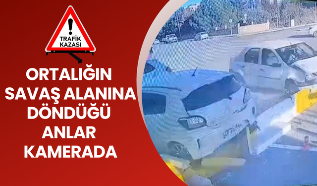 Karaköprü’de Faciadan Dönülen Kaza Anı Kamerada