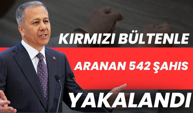 Kırmızı Bültenle Aranan 542 Şahıs Yakalandı