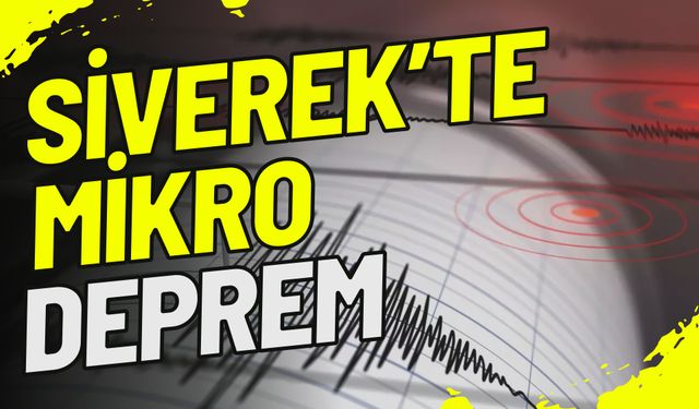 Şanlıurfa Siverek’te Mikro Deprem!