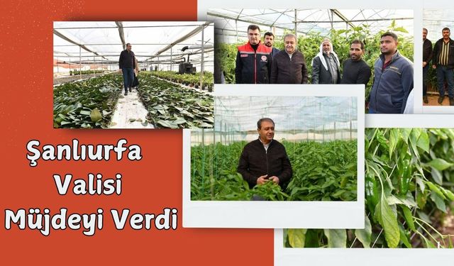 Şanlıurfa Valisi Müjdeyi Verdi