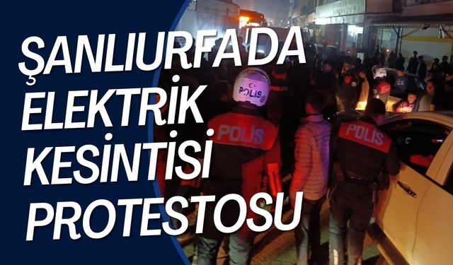 Şanlıurfa'da Elektrik Kesintisi Protestosu: Caddeyi Kapattılar