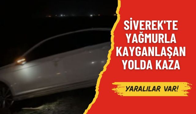 Siverek'te Yağmurla Kayganlaşan Yolda Kaza: 2 Yaralı