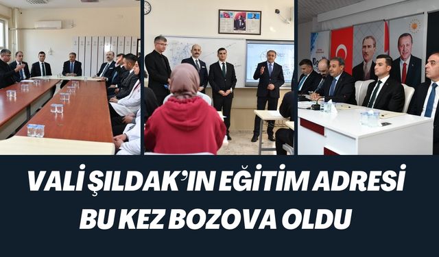 Vali Şıldak, İleriye Dönük Hedefleri Açıkladı