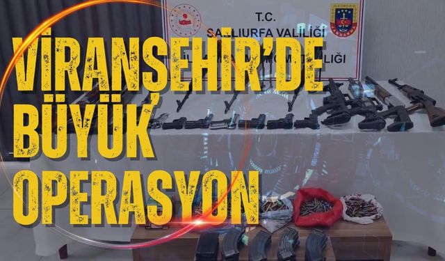 Viranşehir'de 7 Adrese Eş Zamanlı Operasyon