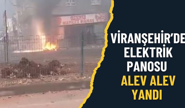 Viranşehir’de Elektrik Panosu Alev Alev Yandı