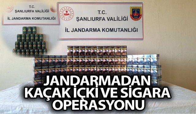 Şanlıurfa’da Kaçak Viski ve Sigara Ele Geçirildi