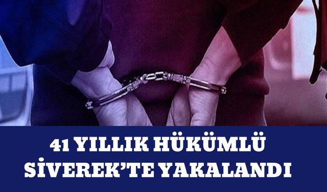 41 Yıllık Hükümlü Siverek’te Yakalandı