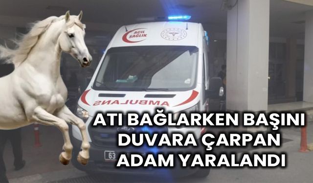 Atı Bağlarken Başını Çarpan Adam Hastaneye Kaldırıldı