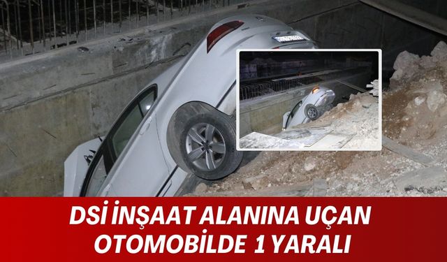 Şanlıurfa’da DSİ İnşaat Alanına Uçan Otomobilde 1 Yaralı