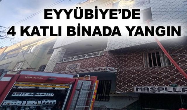 Şanlıurfa Eyyübiye’de 4 Katlı Binada Korkutan Yangın