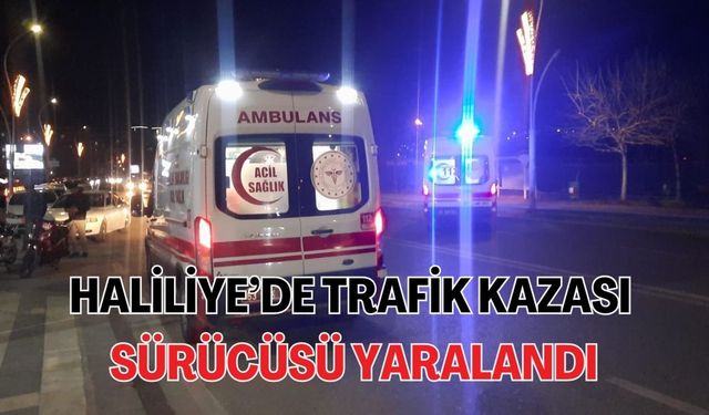 Şanlıurfa Haliliye’de Trafik Kazası: Motosiklet Sürücüsü Yaralandı