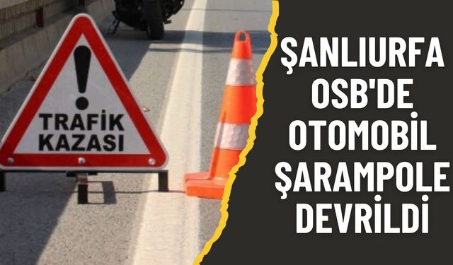 Şanlıurfa OSB'de Otomobil Şarampole Devrildi: 2 Yaralı