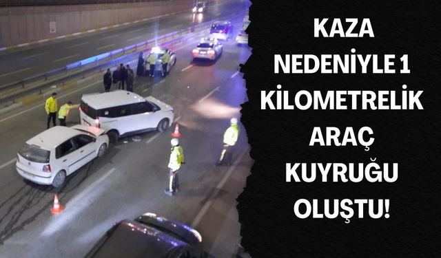 Şanlıurfa’da Kaza Nedeniyle 1 Kilometrelik Araç Kuyruğu Oluştu!