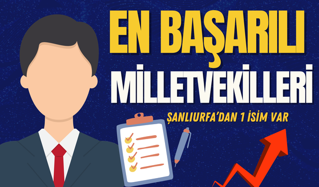 2024 Yılının En Başarılı Milletvekilleri Listesinde Sadece Bir Tane Şanlıurfa Milletvekili Yer Aldı