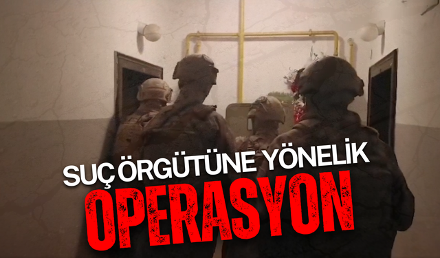 Kayseri'de Organize Suç Örgütüne Operasyon