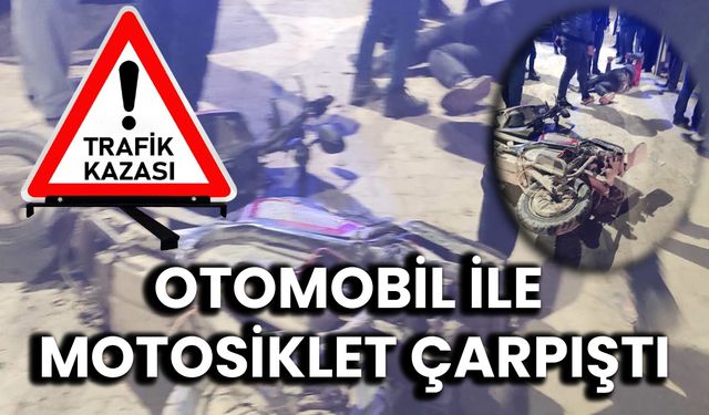 Suruç’ta Otomobil ile motosiklet çarpıştı: 1 yaralı