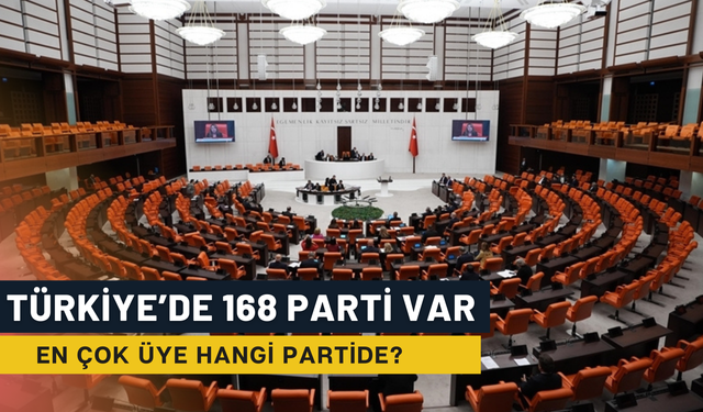 Türkiye'de 168 Parti Var! En Çok Üye Hangi Partide?