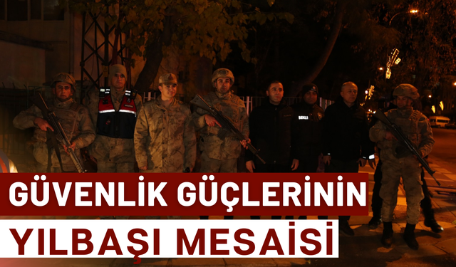 Şanlıurfa Siverek’te Güvenlik Güçleri Yılbaşı Gecesini Görevi Başında Geçirdi