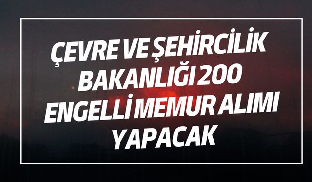 Şanlıurfa’da 200 Engelli Personel Alımı İçin Başvurular Başladı