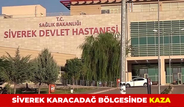 Siverek Karacadağ Bölgesinde Kaza