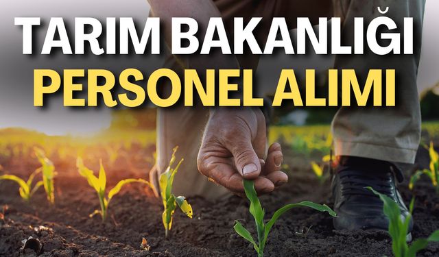 Tarım ve Orman Bakanlığı Personel Alımı/ Tarım Bakanlığı Personel Alımı