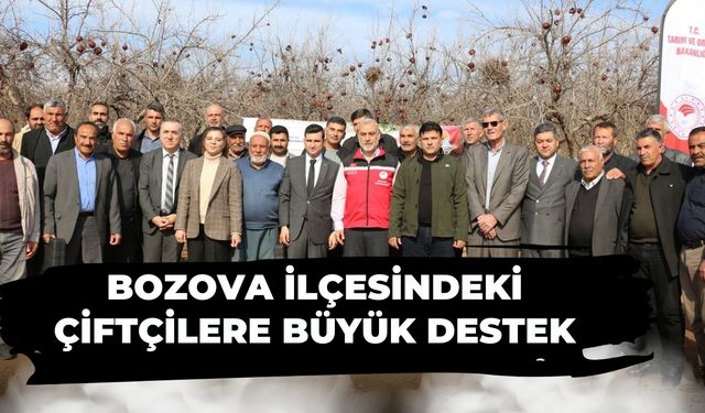 Bozova İlçesindeki Çiftçilere Büyük Destek