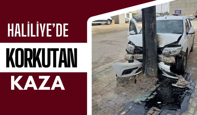 Haliliye’de Direksiyon Hakimiyetini Kaybeden Sürücü Kaza Yaptı: 1 Yaralı