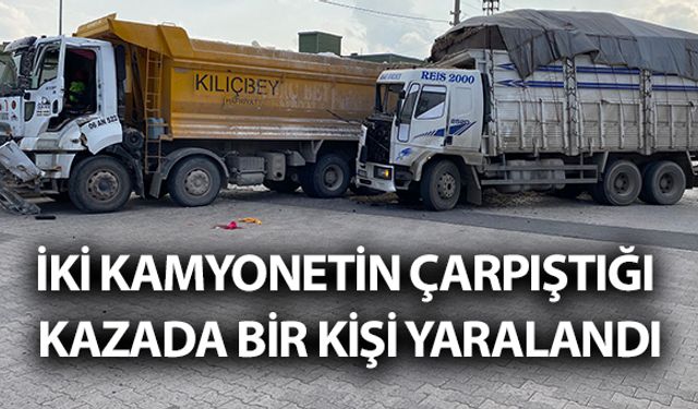 Eyyübiye’de Trafik Kazası: 1 Kamyon Sürücüsü Yaralandı