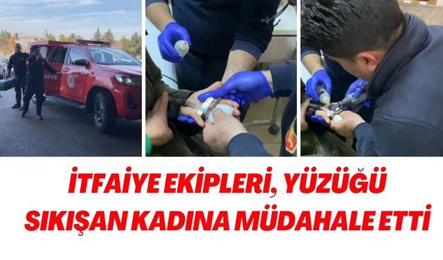 Şanlıurfa’da Yüzük Sıkıştı, İtfaiye Kurtardı