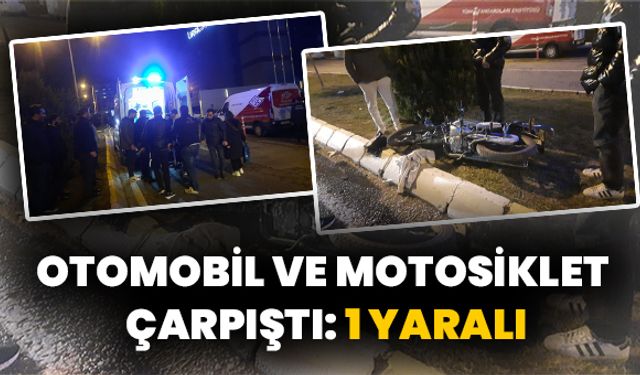 Karaköprü’de Otomobil ve Motosiklet Çarpıştı: 1 Yaralı