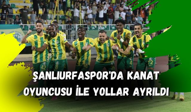 Şanlıurfaspor'da Kanat Oyuncusu İle Yollar Ayrıldı