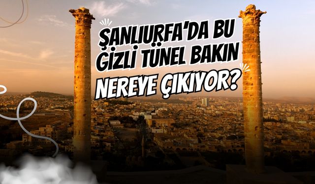 Şanlıurfa’da Bu Gizli Tünel Bakın Nereye Çıkıyor?