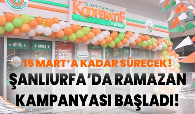 Şanlıurfa’da 15 Mart’a Kadar Sürecek Ramazan İndirimleri Başladı!