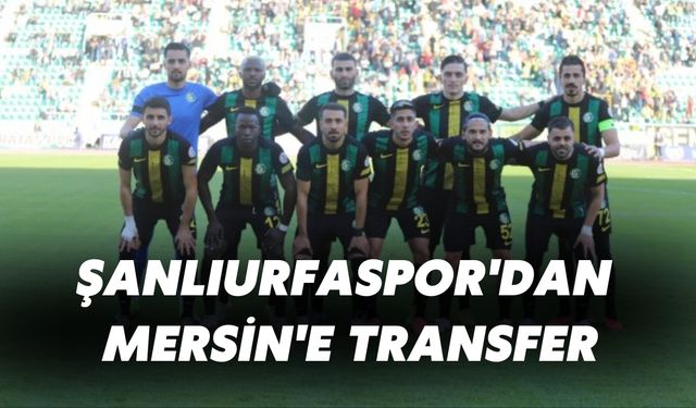 Şanlıurfaspor'dan Mersin'e Transfer