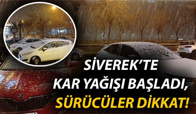 Siverek’te Kar Yağışı Başladı, Sürücüler Dikkat!