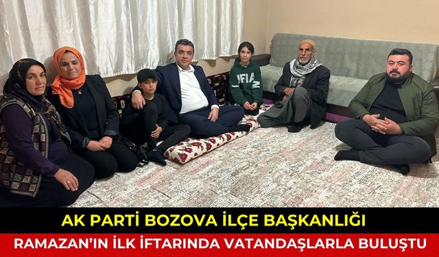 AK Parti Bozova İlçe Başkanlığı Ramazan’ın İlk İftarında Vatandaşlarla Buluştu!