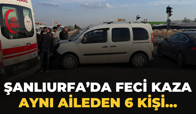 Eyyübiye’de Trafik Kazası: 6 Kişi Yaralandı!
