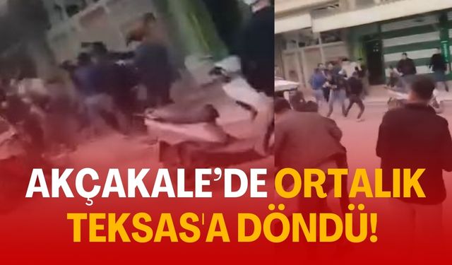 Akçakale İlçesinde Ortalık Teksas'a Döndü! O Anlar Kamerada